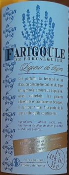 Distilleries et Domaines de Provence Farigoule Thym Likör lieblich weiß, 0,50l, Alkohol 40,00%-Vol.